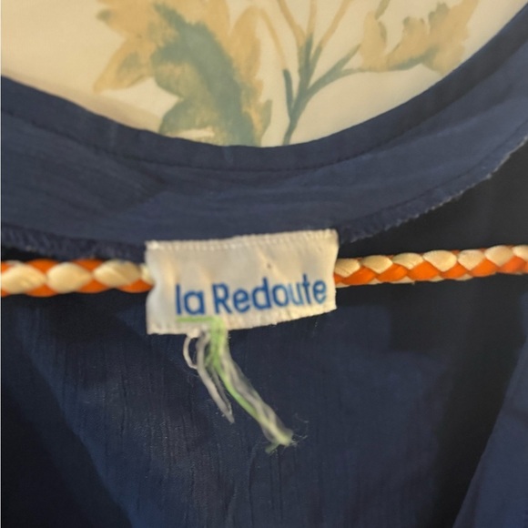 Vintage Sleeveless Blue Button-Down Dress - Picture 4 of 7